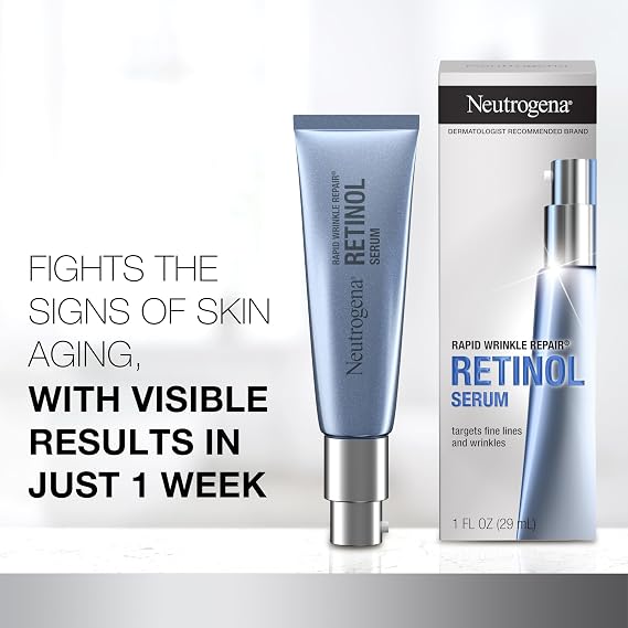 Neutrogena Rapid Wrinkle Repair Retinol Face Serum, 1 fl oz