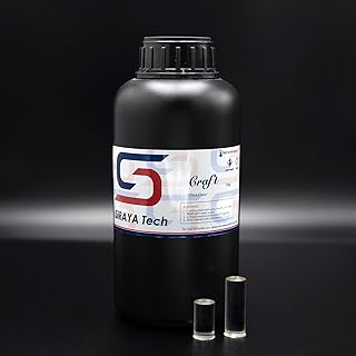 Siraya Tech Craft Ultra-Clear 3D Printer Resin - High Transparency, Non-Yellowing, 405nm Rapid Curing for LCD/DLP/8K 3D Printers, Designed for Craft Projects (1kg, High Clear)