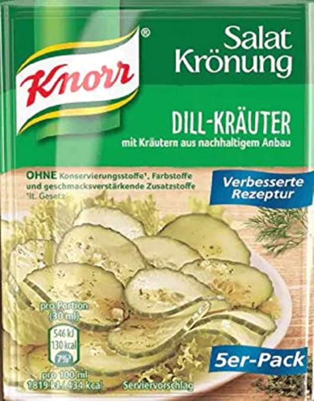 Salat Kronung Dill-Krauter (Salad Herbs and Dill), 5-Count Packets