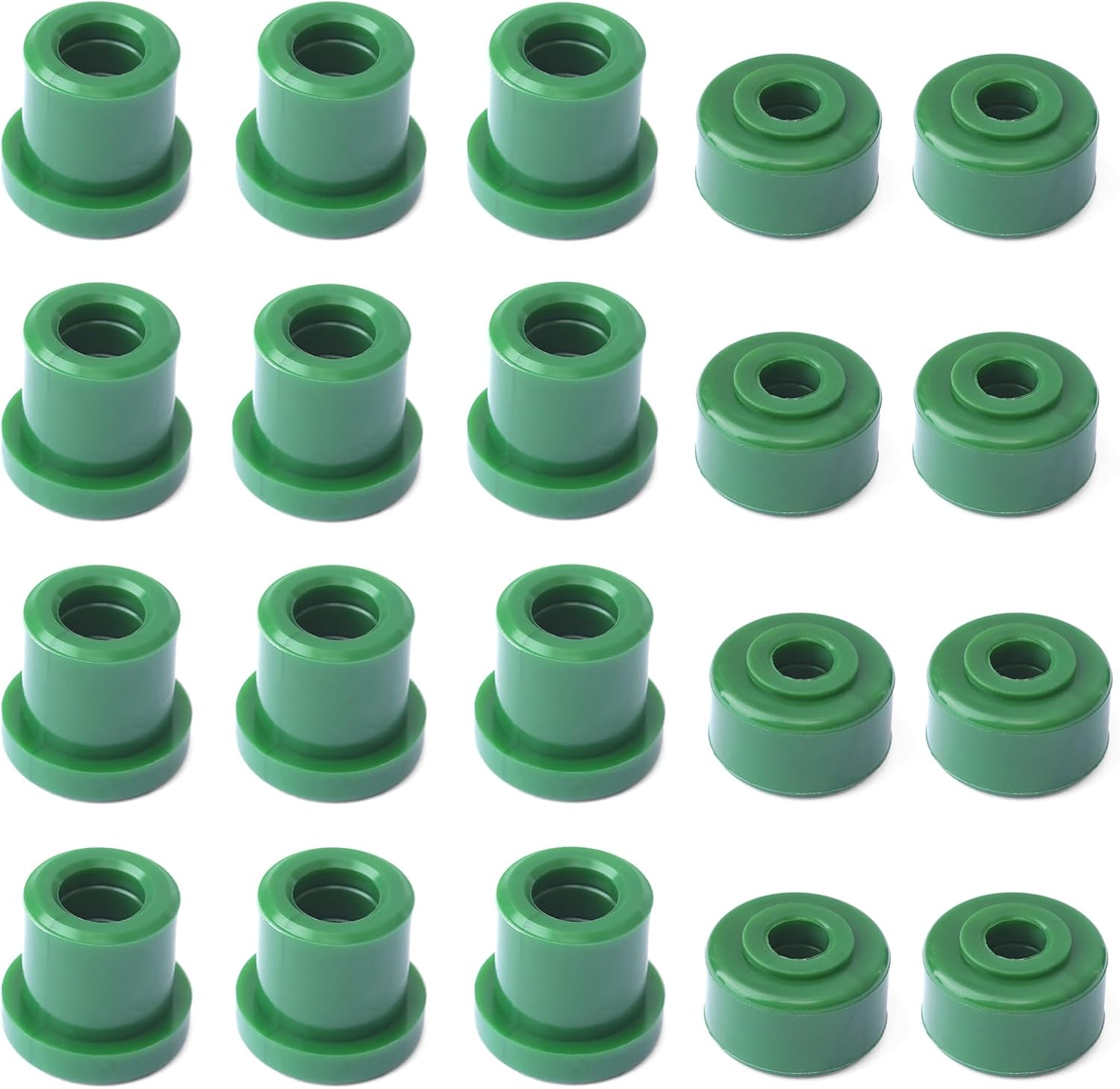 LIFT-543 Bushing Kit Replacement for Club Car Precedent Tempo Onward Golf Cart for RHOX Lift, Replace LIFT-563 LIFT-543-B 4" 6" A-Arm Lift Kit Parts Green 20 Pcs