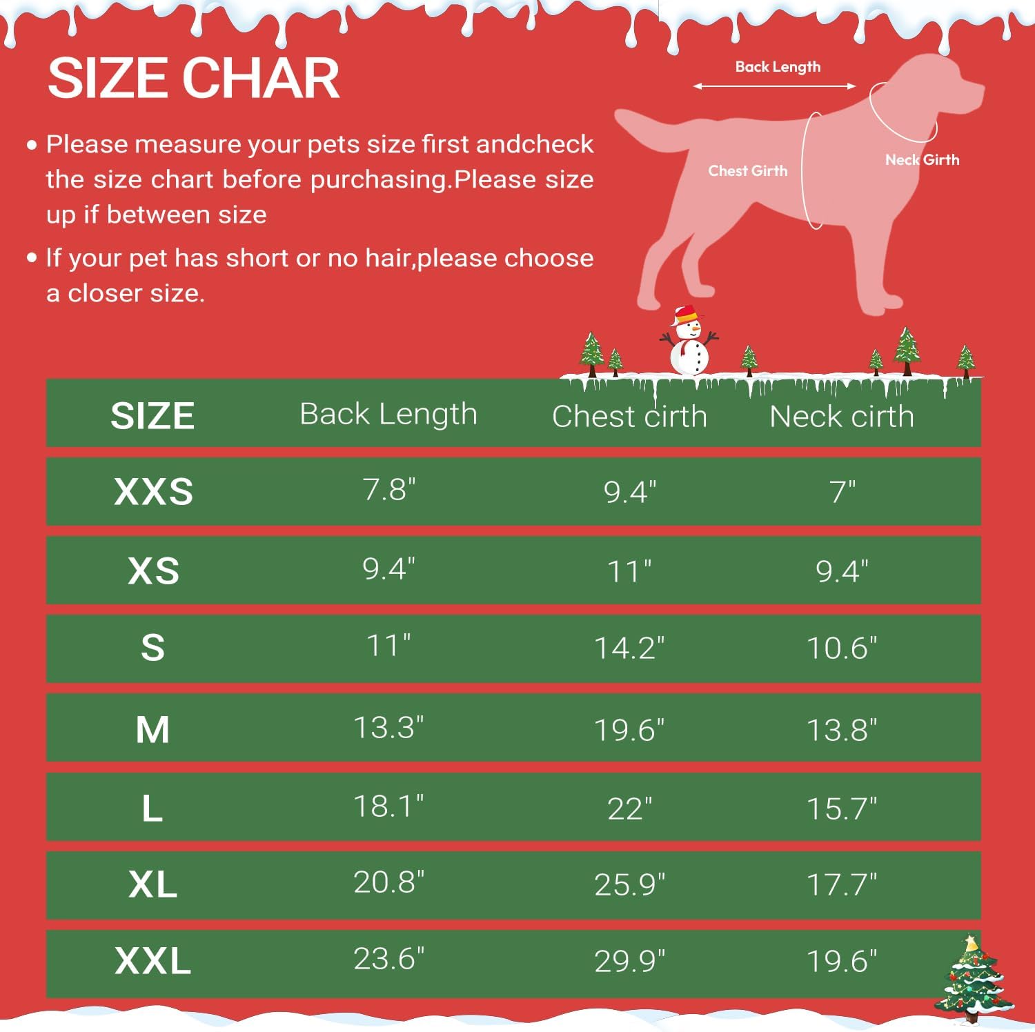Christmas Dog Sweaters for Small Medium Large Dogs Girl Boy Knit Turtleneck Double Dog Sweater Clothes Winter Thick Warm Pet Puppy Outfit Snowflake Pattern for Holiday Christmas