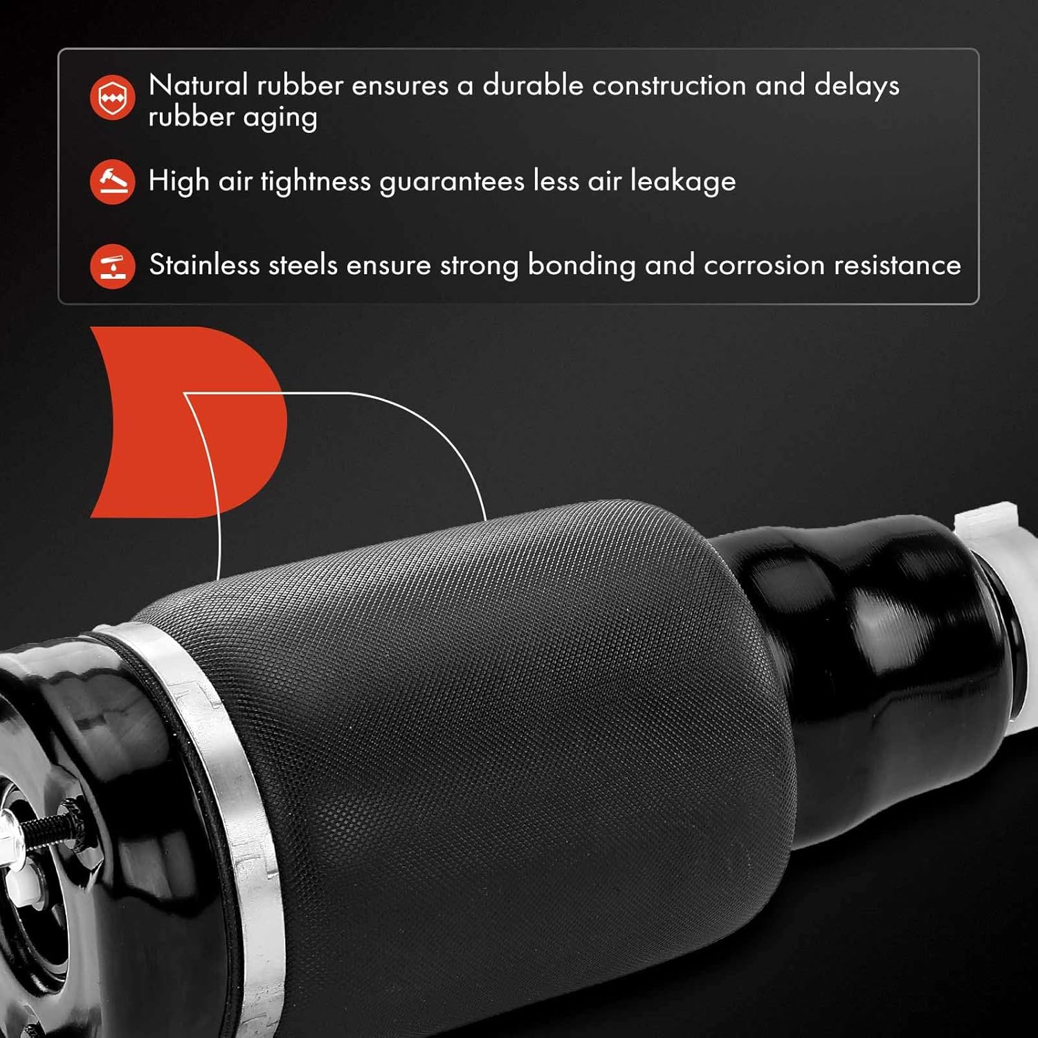A-Premium Front Left or Right Air Suspension Shock Absorber Strut Compatible with Mercedes-Benz W163 ML63 AMG 2007 2008 2009 2010 2011, Driver or Passenger Side, Replace# 164320521380