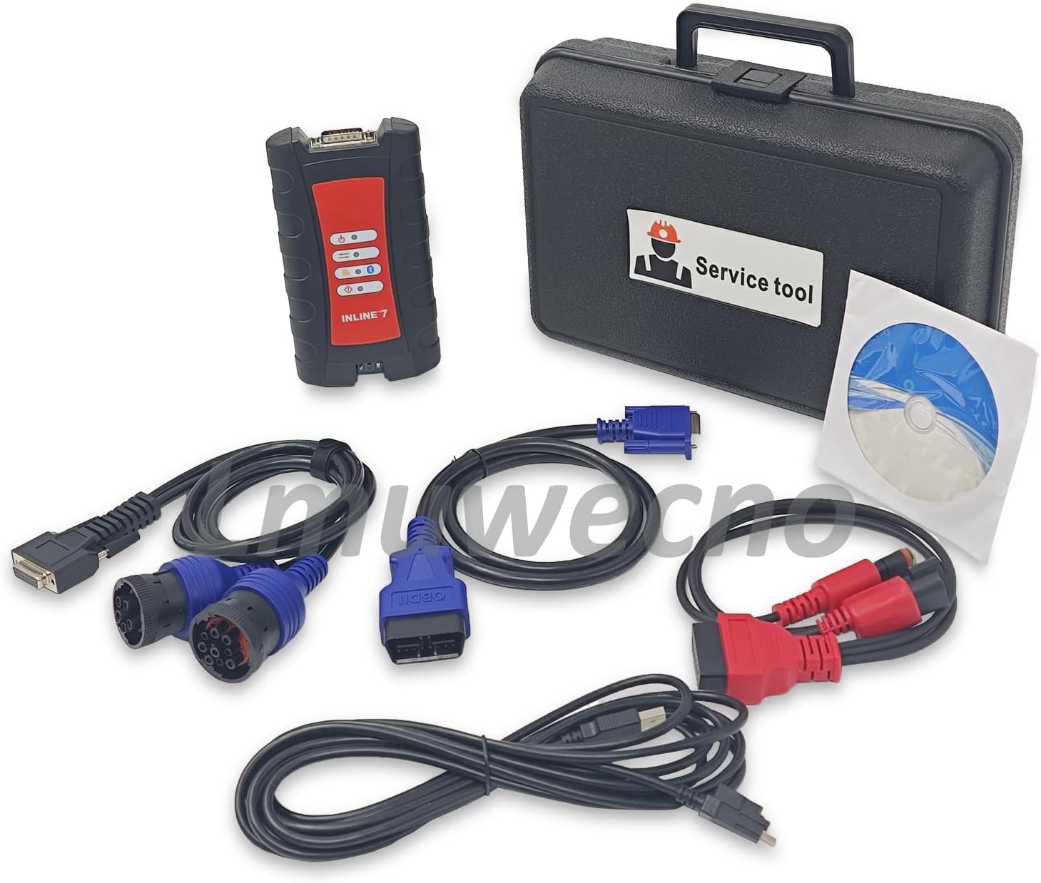 for Cummins Inline 7 Truck Diagnostic Tool Data Link Adapter for Cummins Insite 9.3 Software (Tool with 9.3 Software)