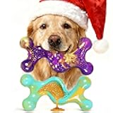 Dog Toys for Aggressive Chewers: 2 Pack Tough Dog Toy for Medium & Large Dogs Weighing 20-70 lbs, Indestructible Dog Chew Toys, Long-Lasting Dog Bones for Large Breed, Keeps Them Busy