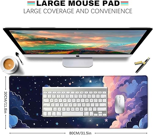 Miniatura 3 de LTHAOGUO Lindo tapete de escritorio Kawaii alfombrilla de mouse de anime tapete de escritorio japonés de Tokio Street XL alfombrilla de mouse grande