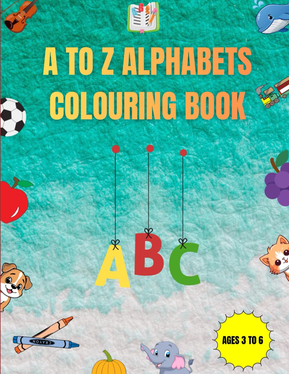 A to Z Alphabet colouring book for kids
