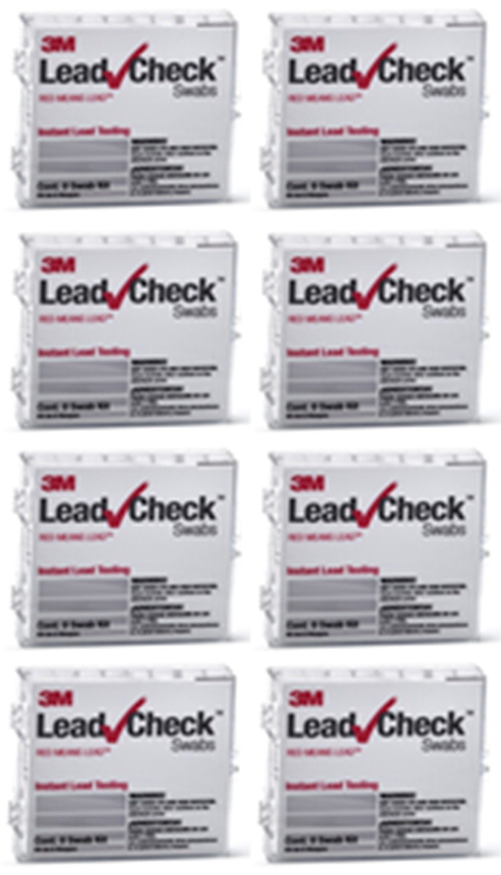 Lead Check by Hybrivet / 3M, 64 Swab, Lead Tests with verification Cards (8-8 Packs) Purchase from LeadPaintEPAsupplies and be Covered by Our Zero Defect Guarentee Policy. LCH-8S-64 Swab
