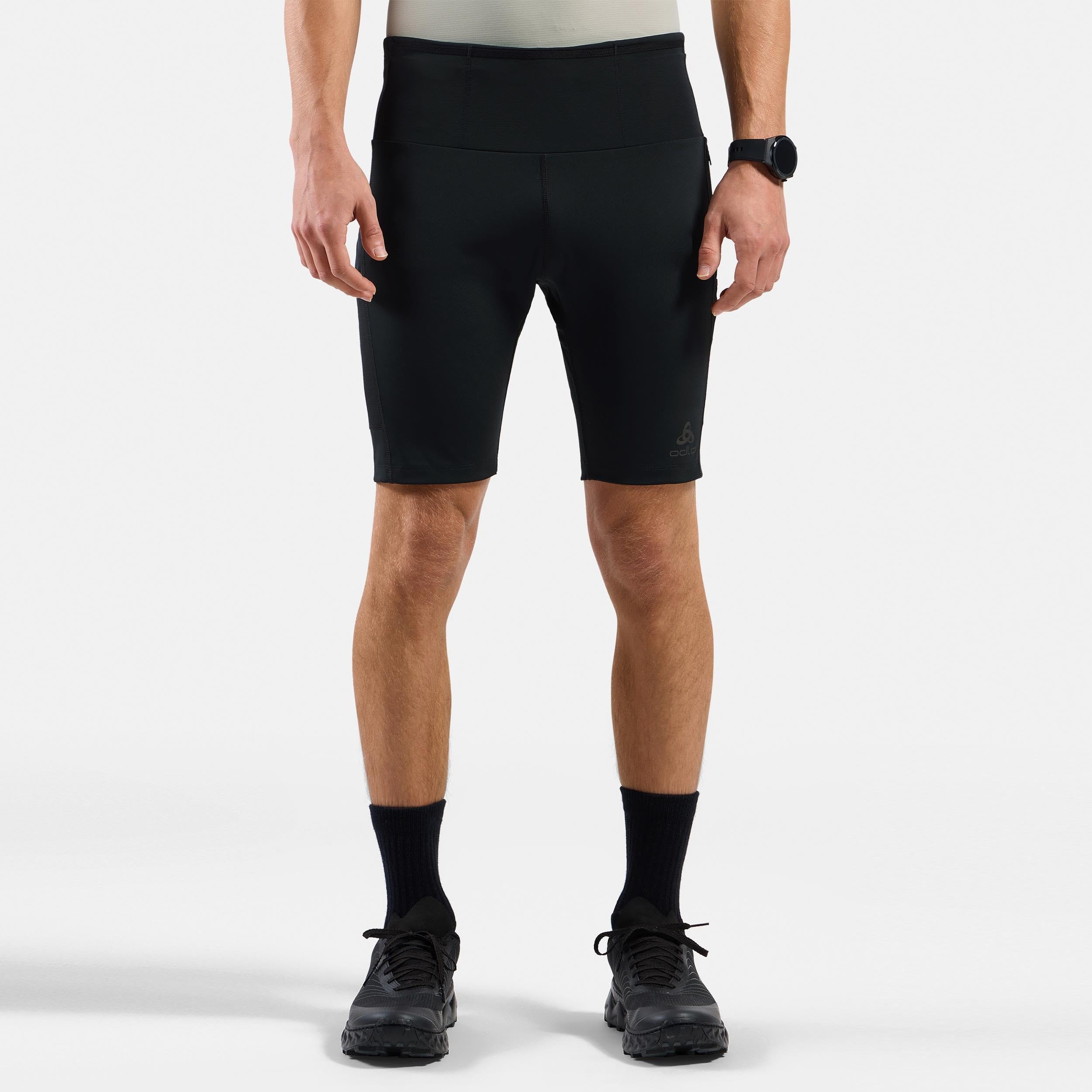 Odlo Herren X-Alp Trail Cargo Tight Laufbekleidung Lauftight Black - Schwarz M