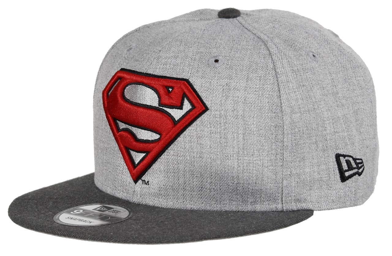 New Era 9Fifty Snapback DC Comics Cap - Heather Superman Grey