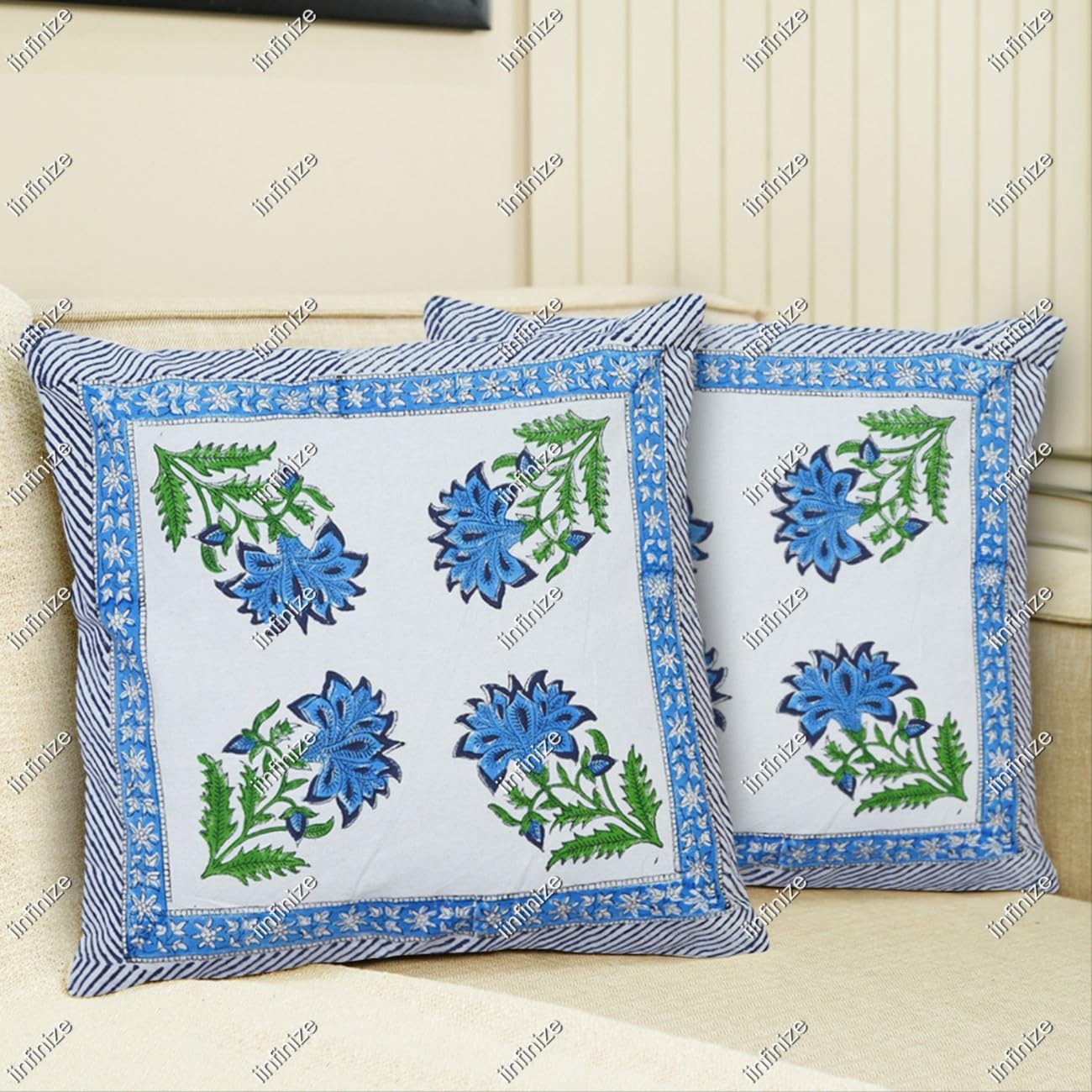 Housse de coussin bohème 40x40 coton créez un coin de lecture cosy chic