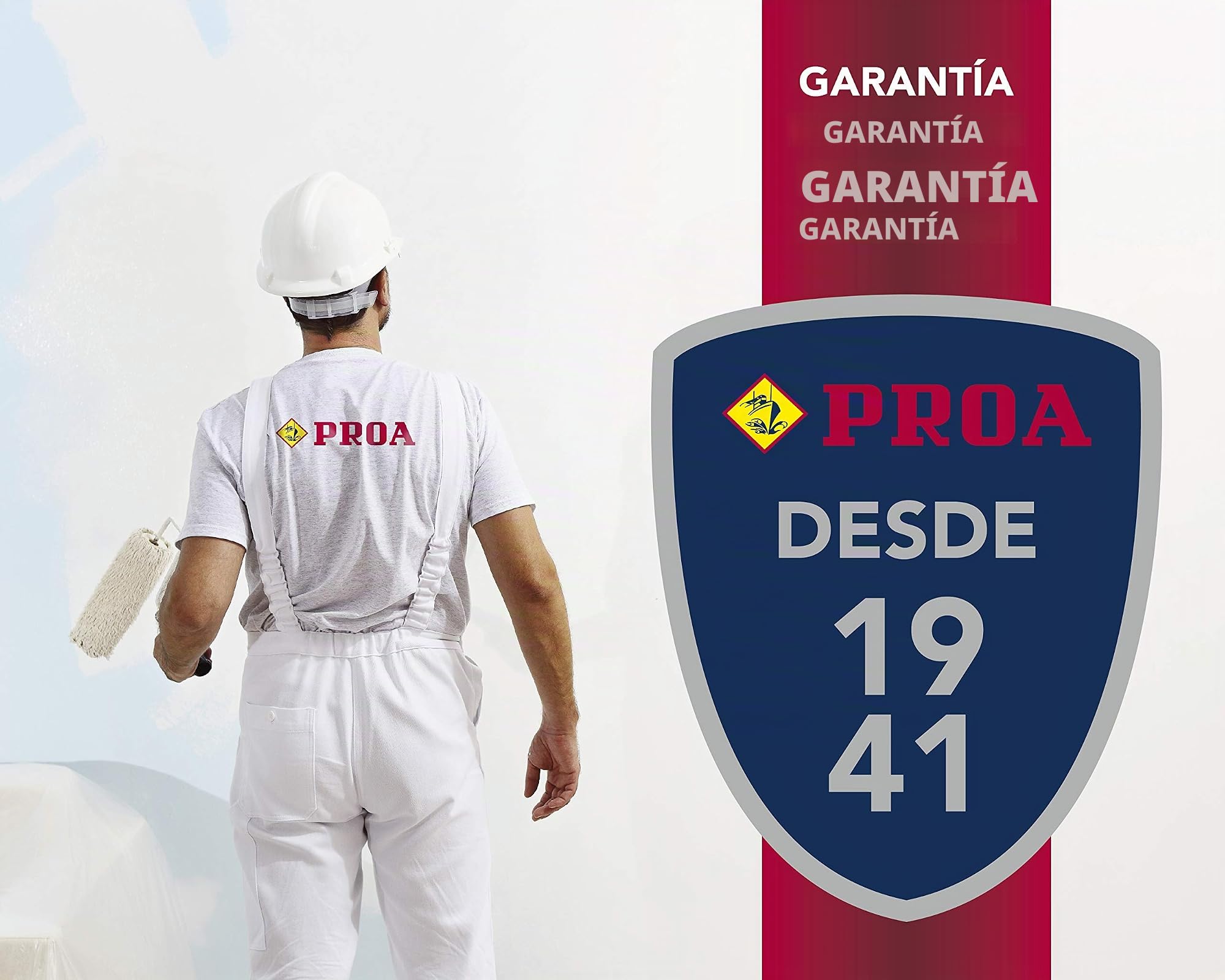 Proa. Pintura plástica satinada PROA antimoho, PONTEVEDRA. 4 L