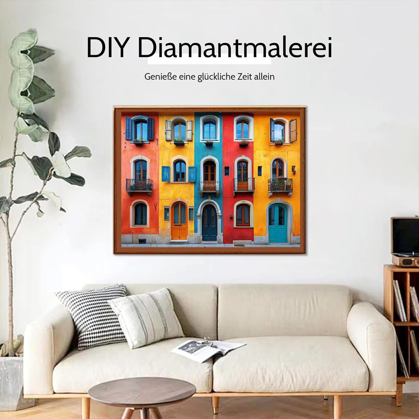 5D diamentowe malowanie budynek, zestaw do malowania diamentami dla dorosłych, kolorowe diamentowe malowanie pełna sztuka diamentowa ścieg krzyżykowy zestaw kryształowy, prezent dla kobiet