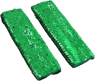 ZORESCOLEO Mangas de brazo elásticas con lentejuelas brillantes para fiestas de carnaval y actuaciones escénicas, para varios tamaños de brazo