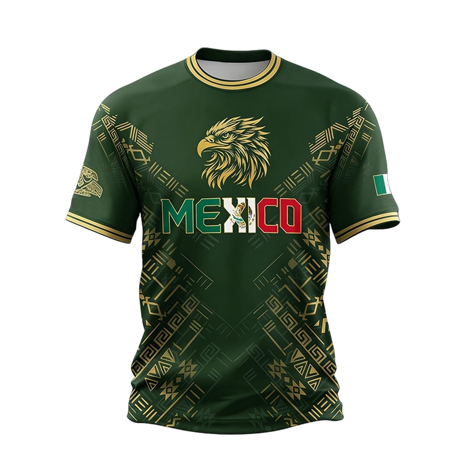 Football Fan 2026 Mexico Shirts Mens Football Tee Tops Merchandise Funny Tshirts Summer Round Neck Shirt Casual Short Sleeve Fans Top Breathable Sport Athletic Hiking Workout T-Shirts — image 1