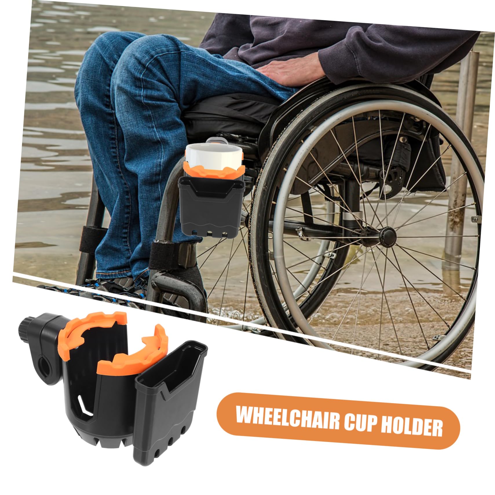 3 Pièces Porte-Tasse en Titulaire Porte-gobelets Guidon Marcheur Tasse de vélo Porte-Bouteilles de Lait Amovible Rack de Tasse Caoutchouc
