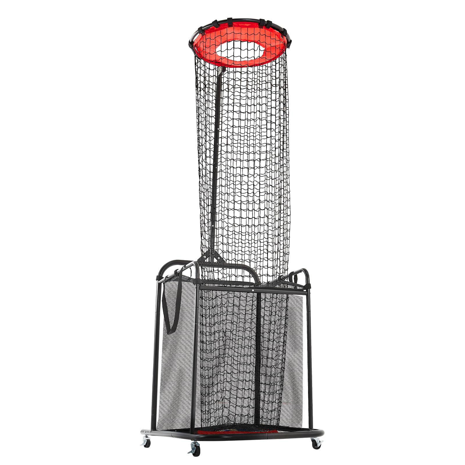 VEVOR Sistema di rete per allenamento pallavolo, 8 x 11/3,7 x 3,4 m/pratica di lancio/pratica di picchietto/14 rete, stazione a rete portatile, facile da installare, per interni ed esterni, rete per