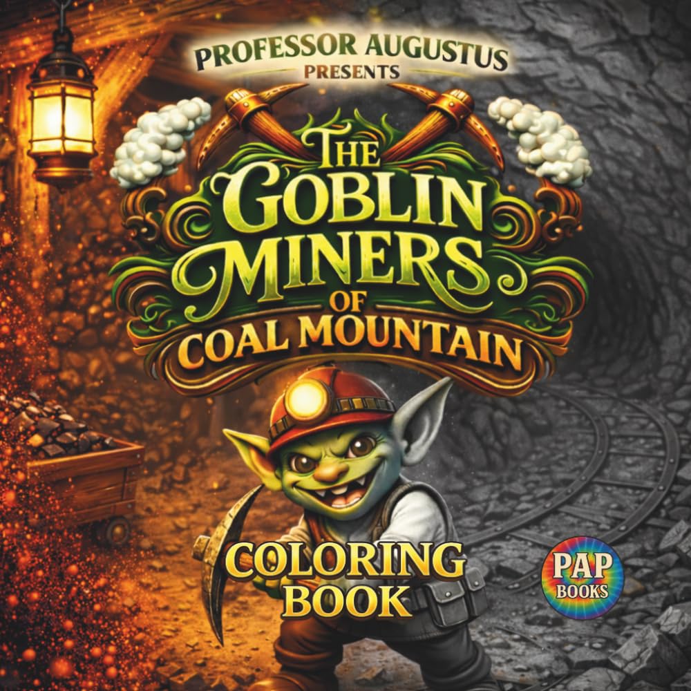 The Goblin Miners of Coal Mountain: A Goblin Mining Coloring Book