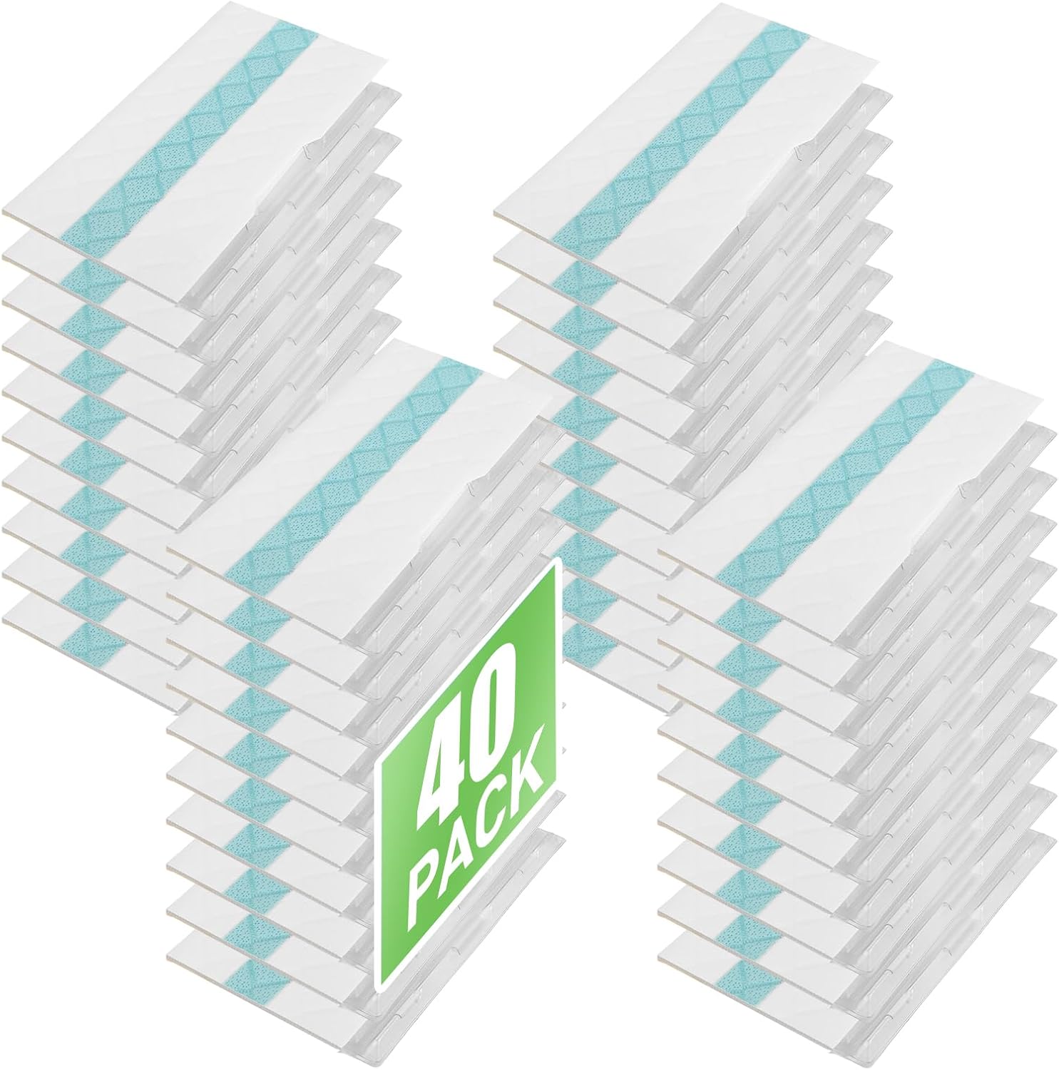GuanQiao 40 Pack Replacement Pads for Shark Vacmop Pro VM252 VM250