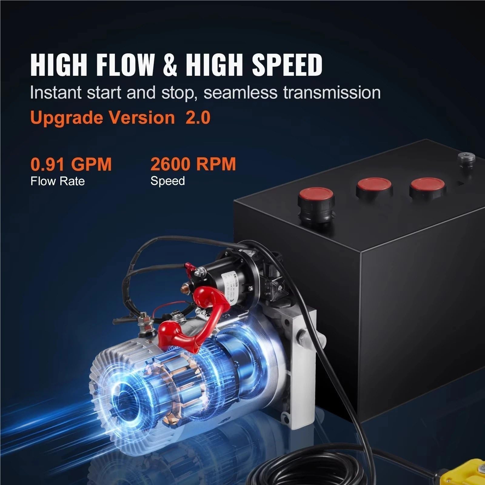 Niskoprofilowy hydrauliczny podnośnik hydrauliczny pompa hydrauliczna 4 Quart jednostka napędowa jednostronnego działania wywrotka pompa do przyczepy maksymalne ciśnienie ulga wywrotka