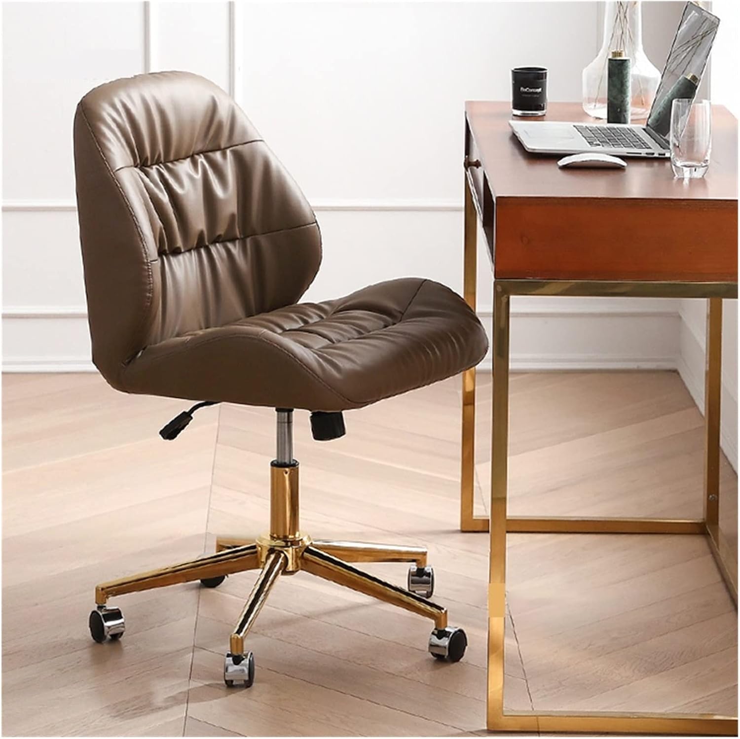 Adjustable Office Computer Chair with Armrest Office Chairs Office Furniture Study Room Computer Chair Home Student Game Chair Backrest Armchair(Gray)