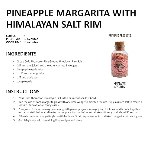 Miniatura 5 de Olde Thompson - Sal rosa del Himalaya, grano grueso, repuesto para molinillos de sal, 12 onzas