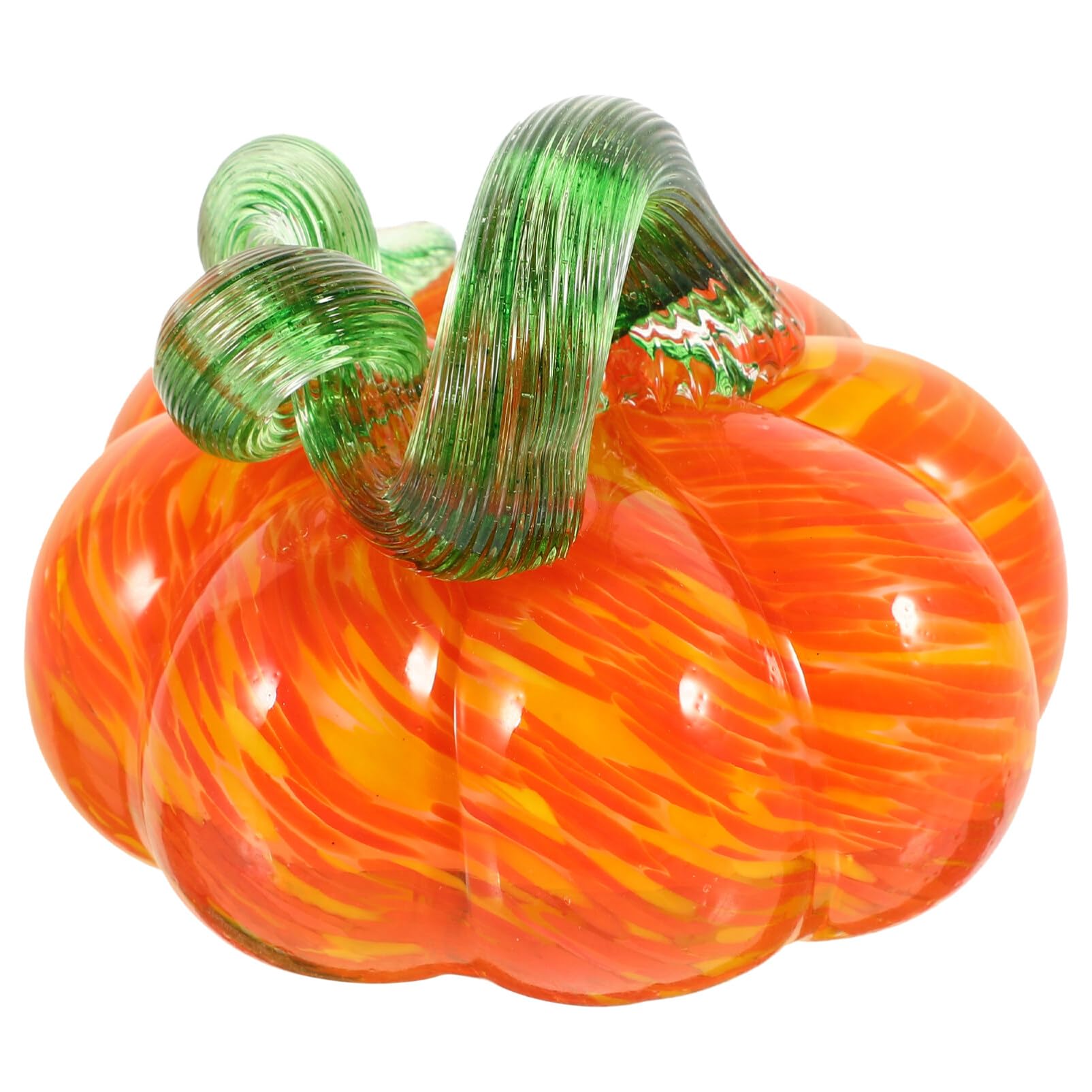 Amazon.co.jp: HOMSFOU 手 吹きガラス かぼちゃ 置物 ガラス かぼちゃ