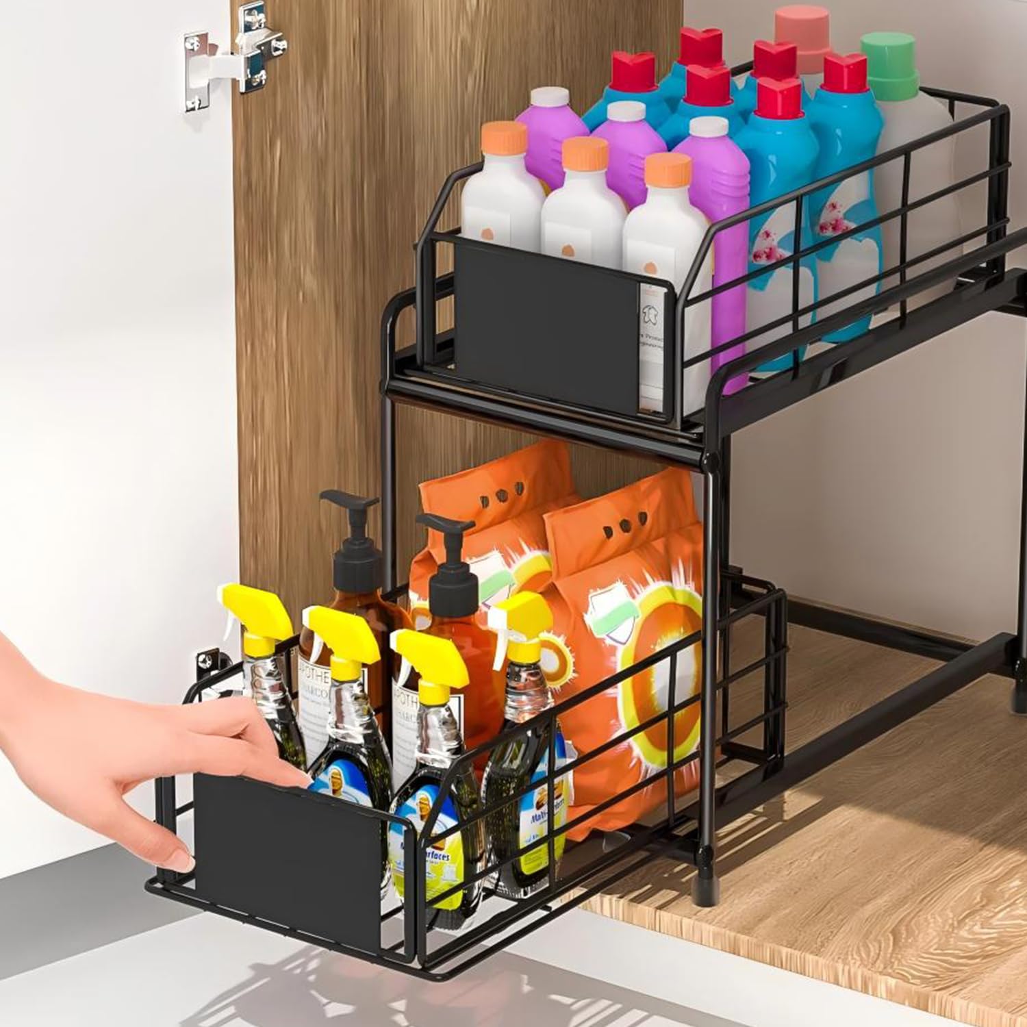 Organizador De Cocina De Fregadero De Acero Inoxidable — Organizadores De Cocina De