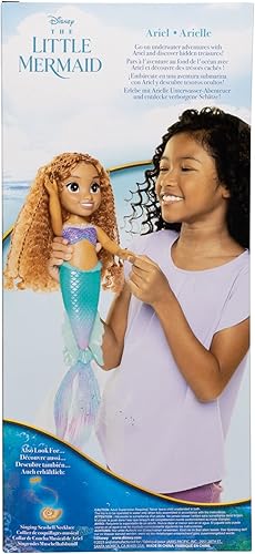 Miniatura 7 de The Little Mermaid Disney Little Mermaid Movie - Stunning 15" Ariel Doll with Pearlised Iridescent Tail and Sparkling Fabric Fins