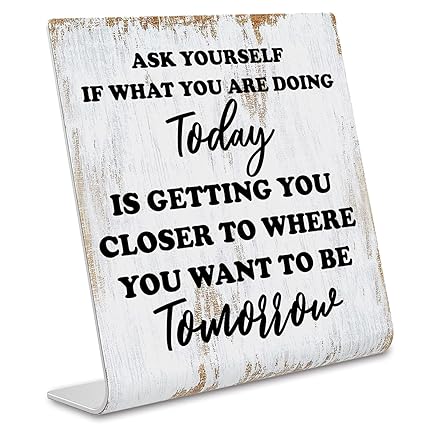 Inspirational Quotes Desk Decor Gifts for Women, Motivational Desk Decor for Office, Decoration On Shelf Desk for Living Room Home Office Gift for Friends Coworker Teacher Nurse Worker dksg5