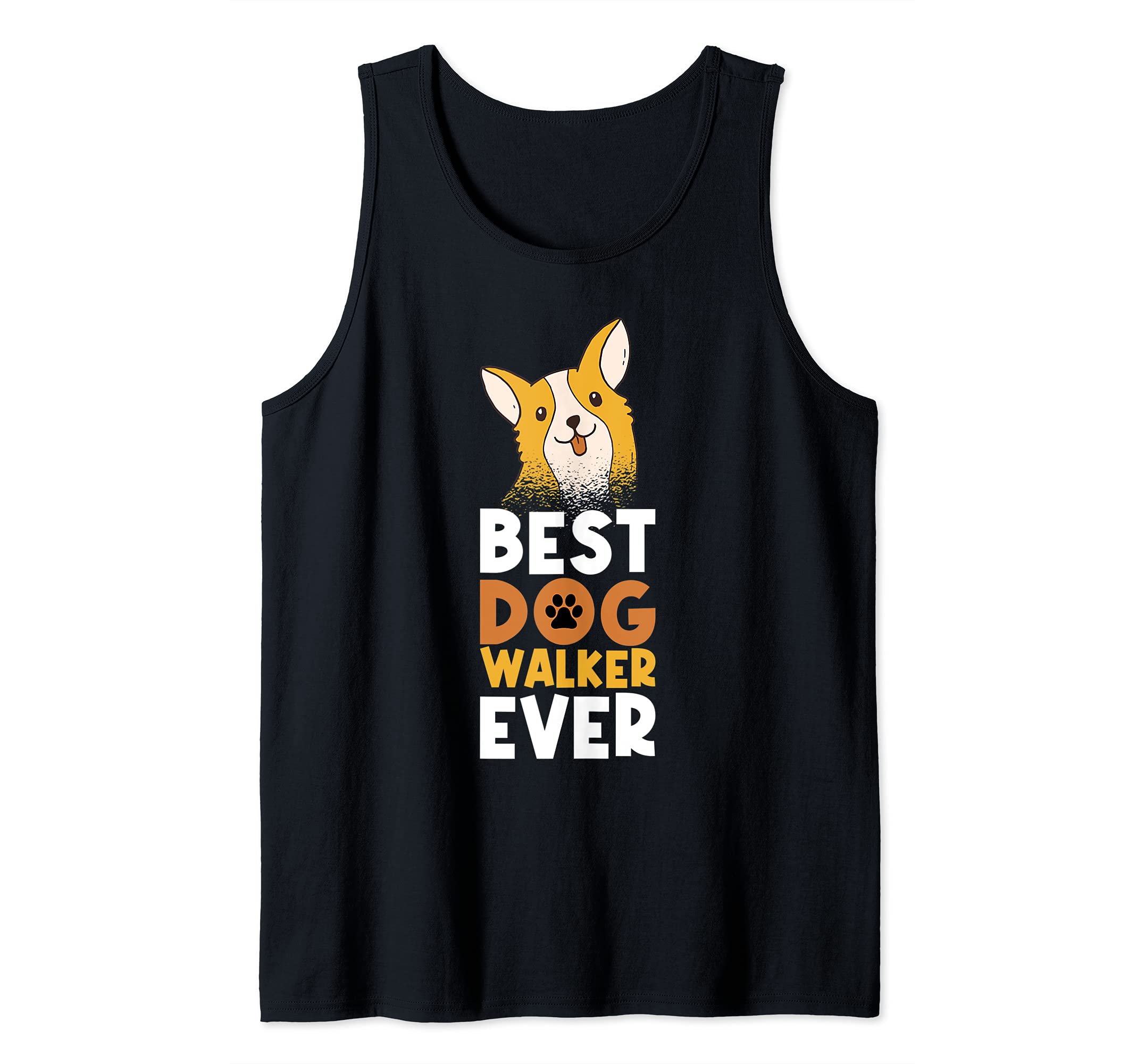 Best Dog Walker Ever Tank Top, Black