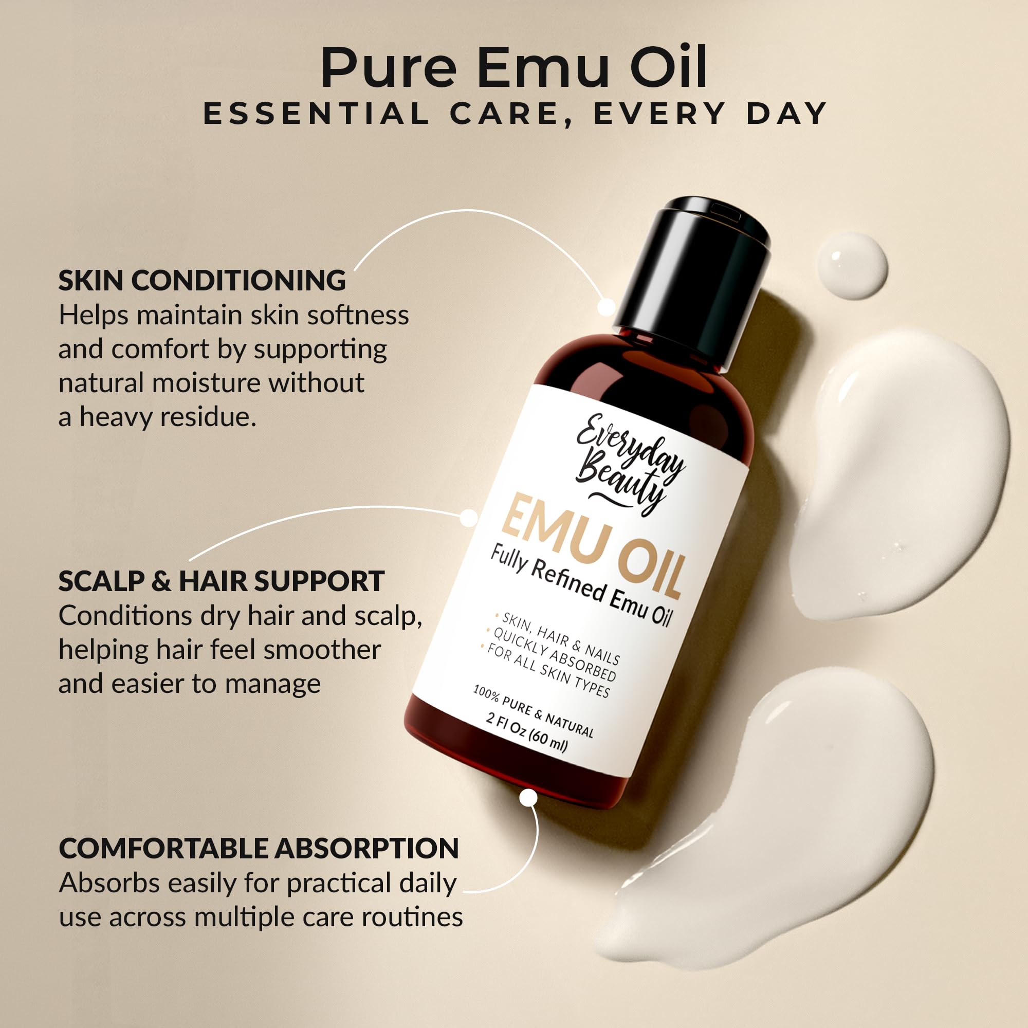 Amazon.com : Pure Australian Emu Oil - All Natural 6X Refined for