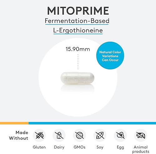 Miniatura 2 de XYMOGEN MitoPrime (30 cápsulas) + NAC (120 cápsulas) paquete de 2 productos – Suplemento antioxidante L de ergotioneína con 600 mg de suplemento NAC