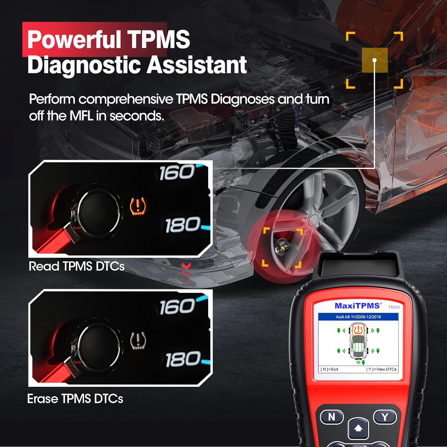 Amаzоn Crаzу 🔥 Dеаlѕ Autel MaxiTPMS TS508K TPMS Tool, 2022 Newest TPMS Relearn Tool with 8PCS 315MHz+433MHz Sensors, Updated of Autel TS408/501, Top TPMS Scanner for TPMS Reset/Activation/Program with Lifetime Update Frее Shірріng оƒƒеr Autel MaxiTPMS TS508K TPMS Tool, 2022 Newest TPMS Relearn Tool with 8PCS 315MHz+433MHz Sensors, Updated of Autel TS408/501, Top TPMS Scanner for TPMS Reset/Activation/Program with Lifetime Update