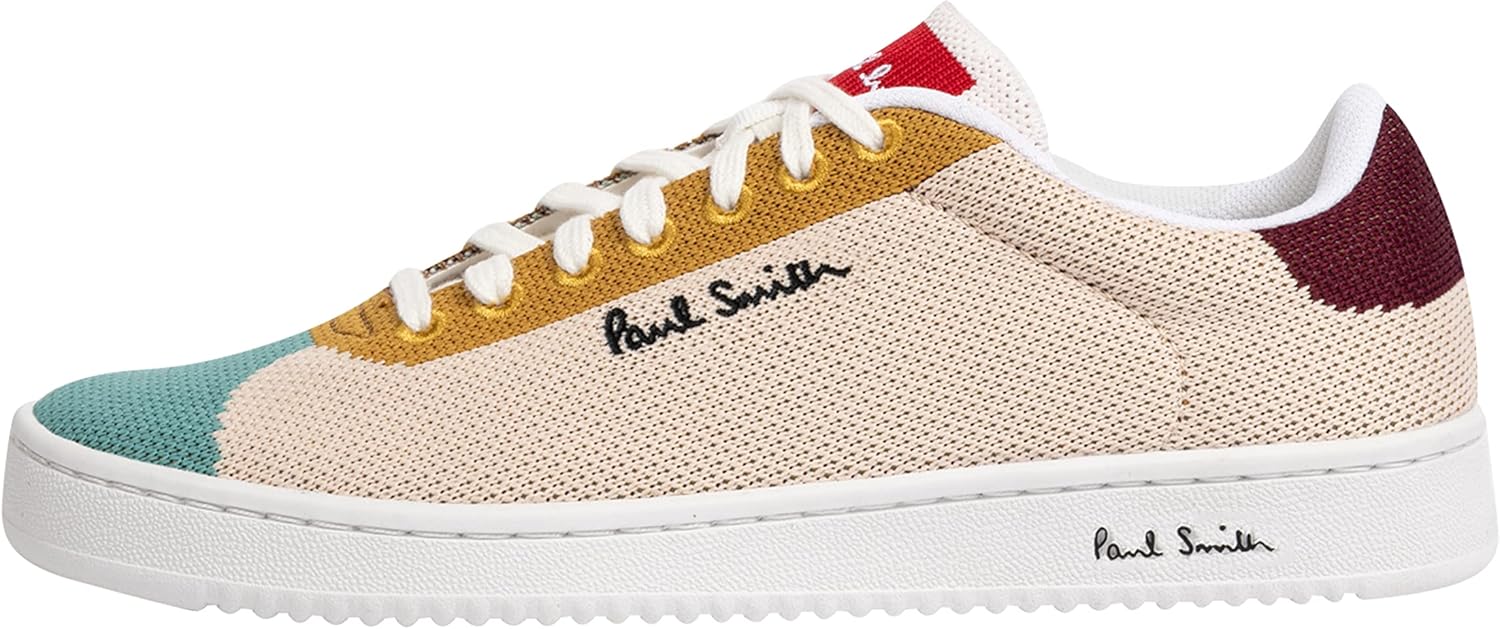 PS Paul Smith Women's Heron Sneaker, Light Beige, 8.5