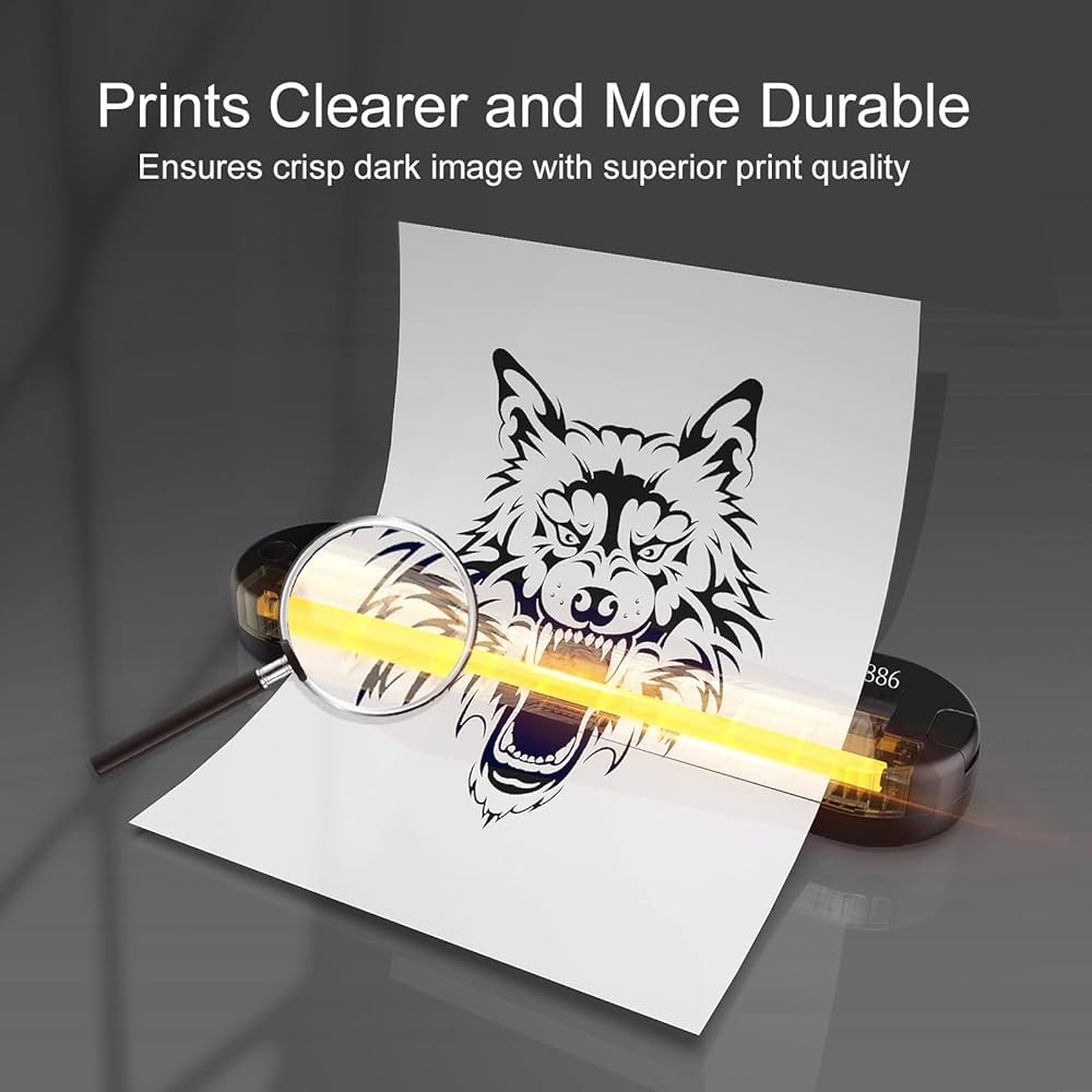 YILONG Bluetooth Tattoo Stencil Printer, ATS886L Wireless Thermal