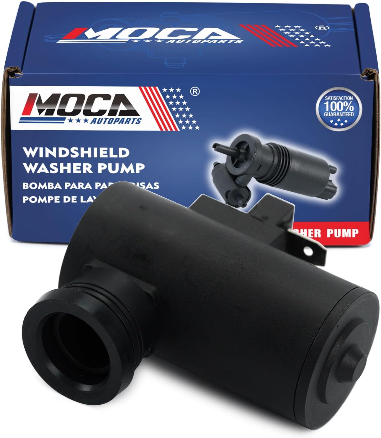 FainWan Windshield Washer Pump - Compatible With NSX, LaCrosse, CT6, Malibu, Camaro, Cheyenne & More - View #3