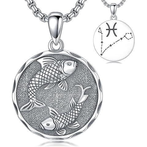 Zodiac Necklace 925 Sterling Silver Constellation Celestial Necklace Zodiac Sign Ch...
