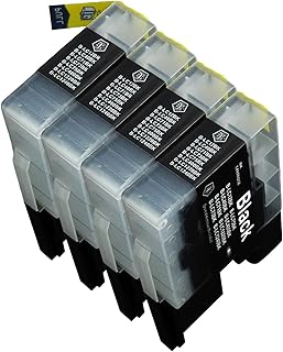4 Pack Compatible Brother LC-71 , LC-75 4 Black for use with Brother MFC-J280W, MFC-J425W, MFC-J430W, MFC-J435W, MFC-J5910DW, MFC-J625DW, MFC-J6510DW, MFC-J6710DW, MFC-J6910DW, MFC-J825DW, MFC-J835DW. Ink Cartridges for inkjet printers. LC-71BK , LC-75BK © Zulu Inks
