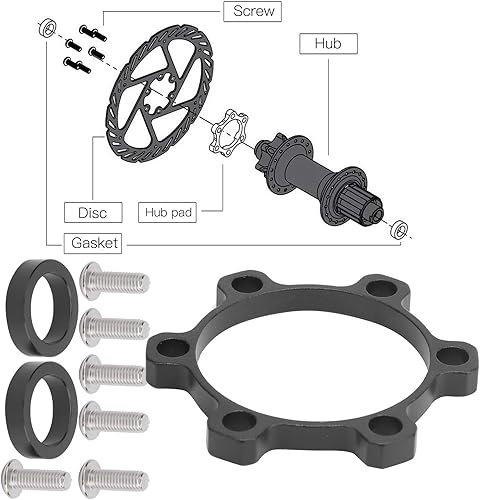 Miniatura 5 de VGEBY Conversión de cubo de bicicleta, 3.937-4.331 in, horquilla delantera anticorrosión, adaptador de conversión de cubo de impulso para bicicleta