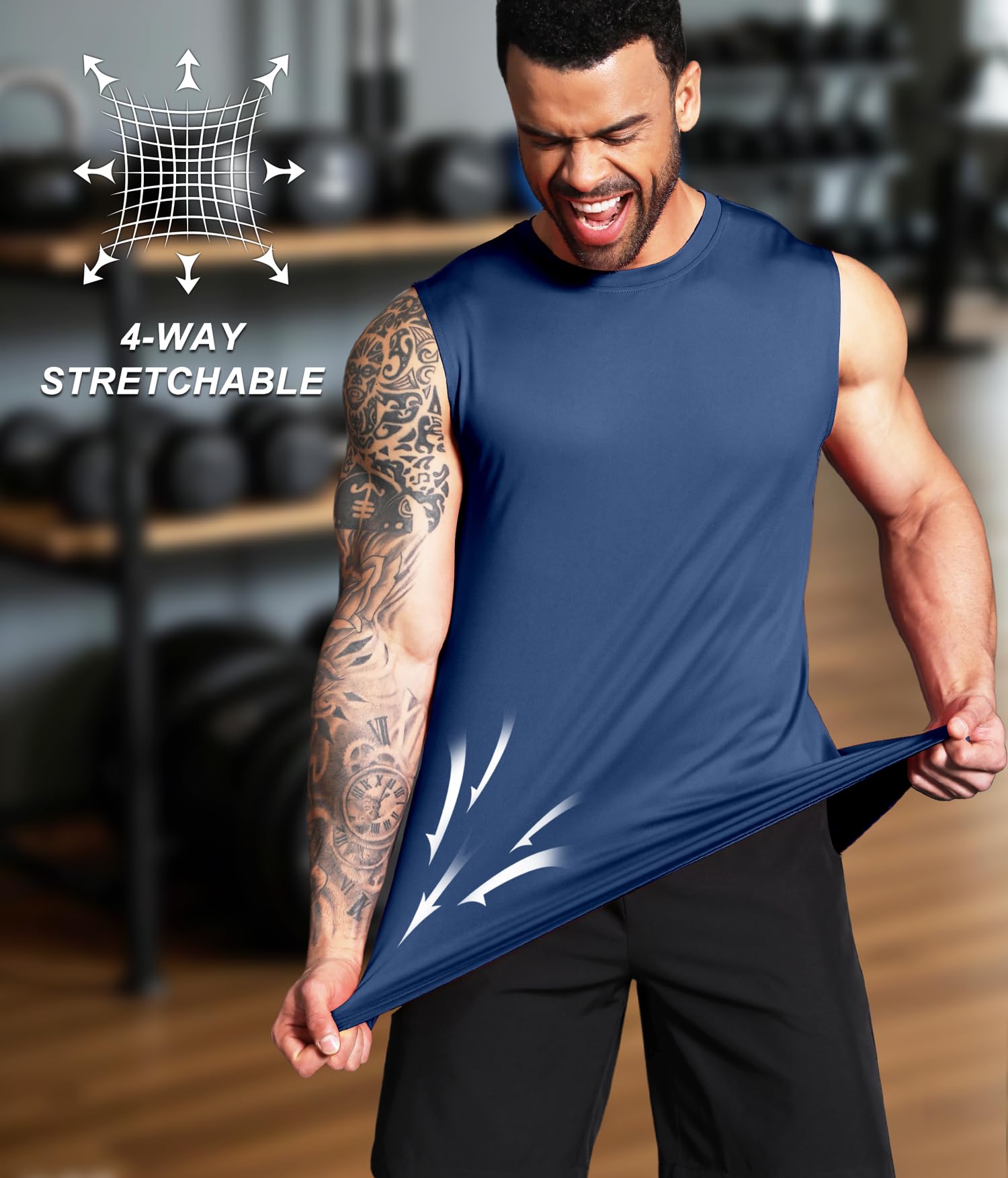 Boyzn Męskie 3-pak podkoszulki treningowe siłownia sportowa koszulka mięśniowa kulturystyka fitness koszulki bez rękawów