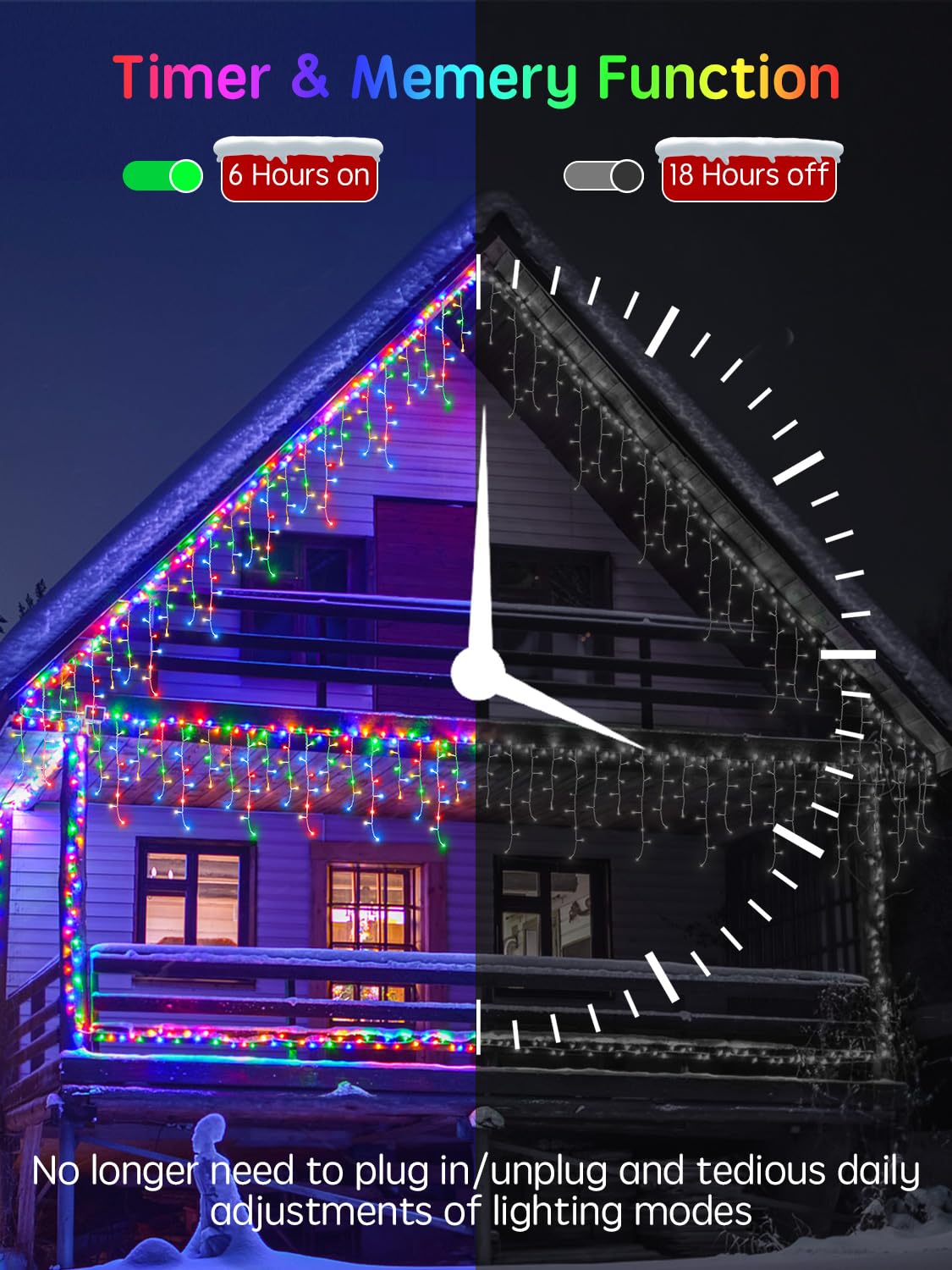 CGN Cortina Luces Navidad Exterior, 30M 1200LED Luces Arbol Navidad Decoración de IP65 Impermeable con 8 Modos Memoria, luzes de natal exterior para Fiestas Bodas Jardín Balcon Ventana