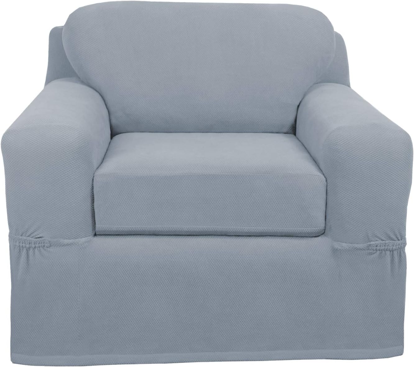 MAYTEX Pixel Ultra Soft Stretch Chair Furniture Cover Slipcover, Steel Blue : Home & Kitchen