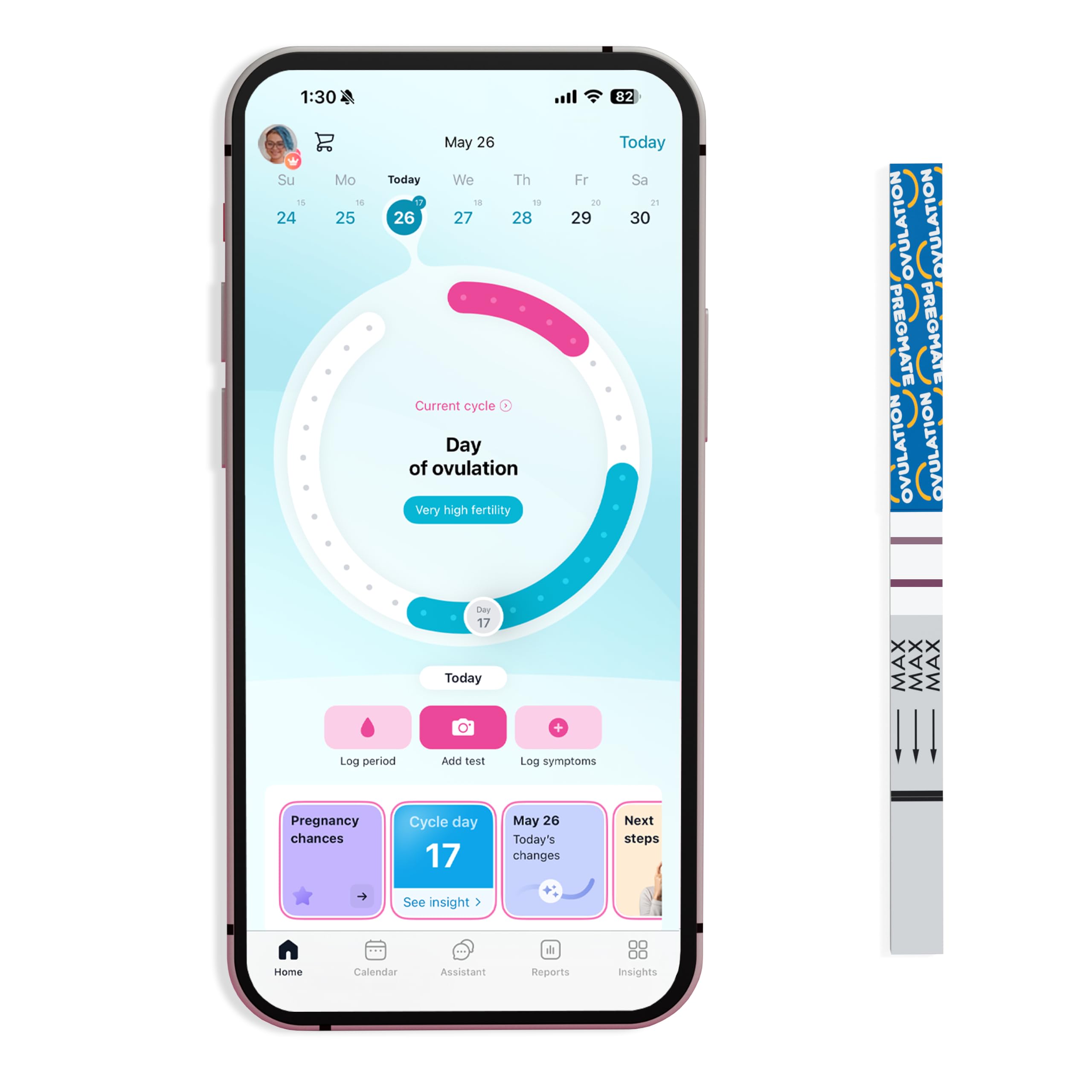 PREGMATE 100 Owulation LH TestStrips One Step Urine Test Strip Combo Predictor Pregnancy Kit Pack (100 LH) by PREGMATE