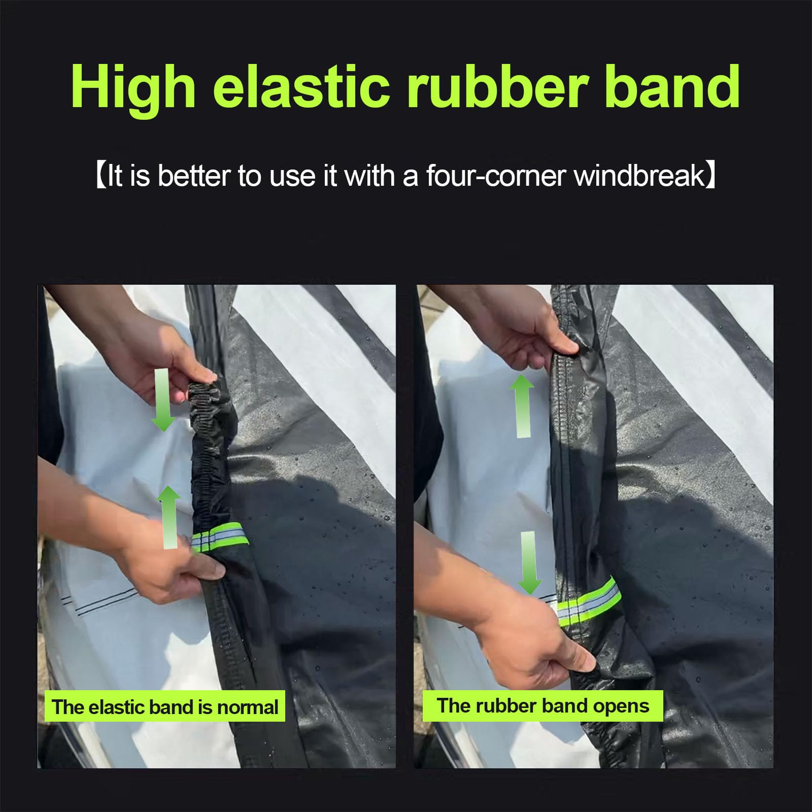 SUV Car Cover Waterproof All Weather for Automobiles Outdoor Full Cover Rain Sun UV Protection Cotton Fit Cadillac — view 5