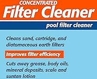 Vista 5 de Pool Mate Limpiador concentrado de filtro de piscina de 1 cuarto de galón, fabricado en Estados Unidos