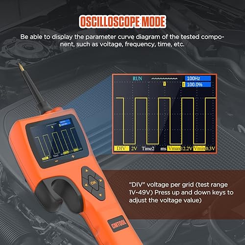 Miniatura 5 de CMTOOL Kit de probador de sonda de circuito de potencia, probador de circuito de automóvil Medidor de voltaje CA CC de 9-30 V, probador de fusibles,