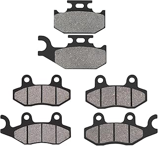 AHL Front and Rear Brake Pads for Yamaha Raptor YFM700R 2006-2012/ Raptor YFM700R YFM700 R Special Edition 2007-2015/YXR450 Rhino 4x4/YXR66 Rhino 660 4x4 Far/Fas/Rhino YXR450YXR660