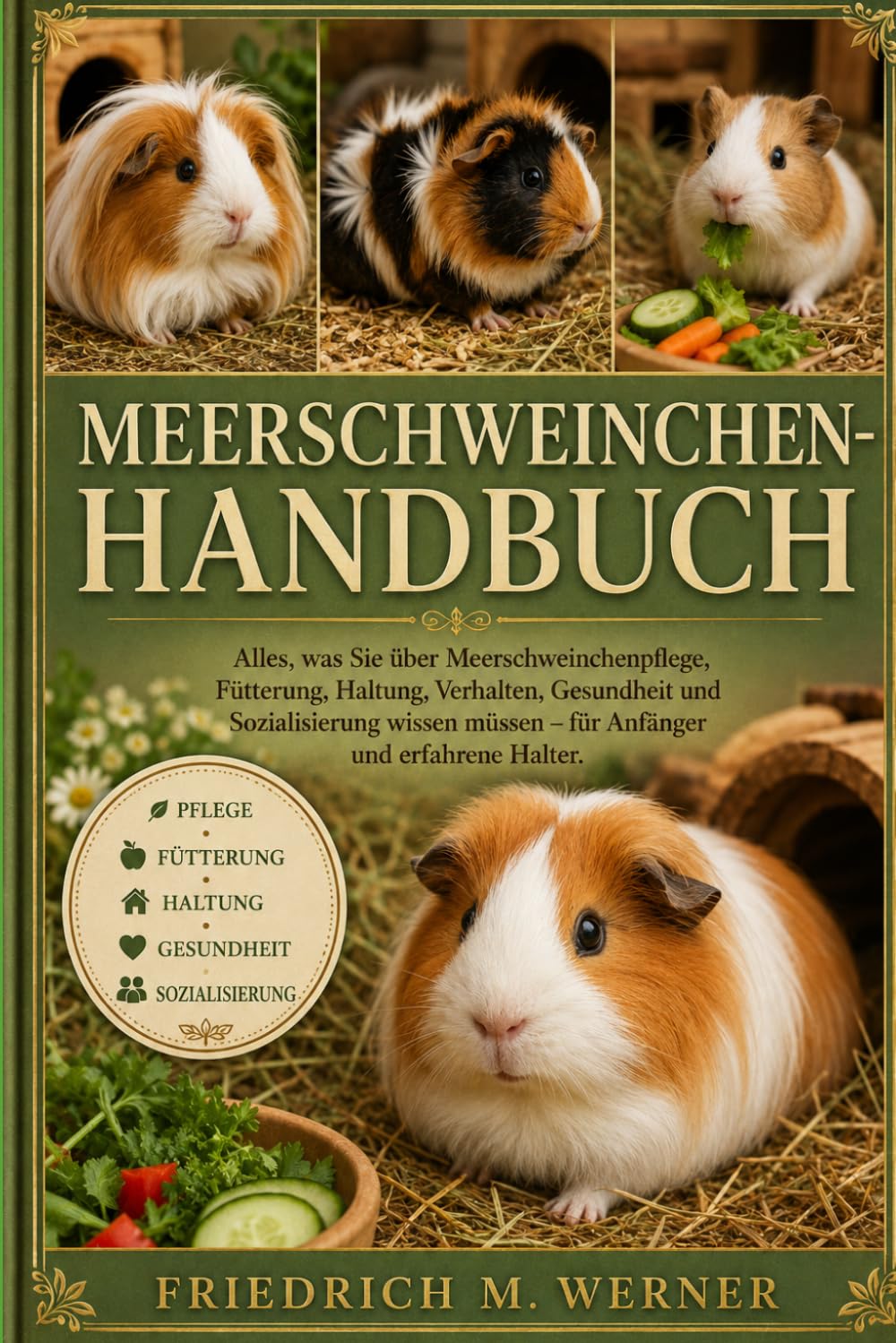 MEERSCHWEINCHEN-HANDBUCH: Alles, was Sie über Meerschweinchenpflege, Fütterung, Haltung, Verhalten, Gesundheit und Sozialisierung wissen müssen – für Anfänger und erfahrene Halter.