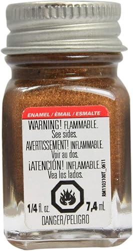 Testor's 1182TT 1/4 Oz - Pintura esmaltada plana de latón