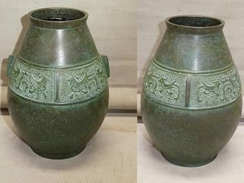 大きいサイズ　鋳銅花瓶 楽天市場】【中古】【スーパーSALE60%オフ】【華道】勝峰造 鋳銅